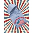 thumbnail image 3 of Independence Day Waving Flag Hoodie Women -Image by Shutterstock, Female Small, 3 of 4