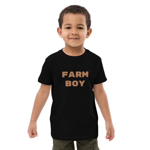 Organic cotton kids t-shirt (Black, 3-4)
