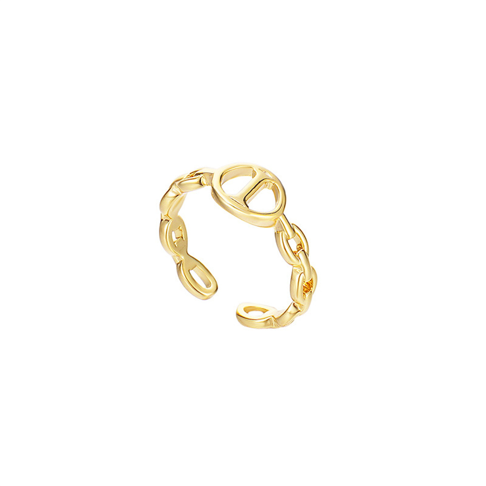 Open Grid Chain Rings Bridesmaid Gift 