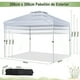 thumbnail image 3 of Costway Carpa Plegable 3x3 m Cenador Tienda Emergente Pop Up 8 Personas Gazebo Pabellón con Doble Techo Altura Ajustable Playa Jardín Patio, 3 of 10