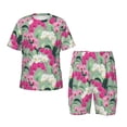 thumbnail image 1 of Fotbe Orchids Flowers Pijama Estampada de 2 Piezas para Niños – Ropa de Dormir de Manga Corta Cómoda para Niños y Niñas, Camiseta y Shorts de Algodón-Small, 1 of 6