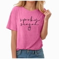 thumbnail image 5 of Towmus Women Plus Size Blouse Graphic Halloween Cute Casual Letter T-Shirt Short Sleeve Funny Top Tees, 5 of 6
