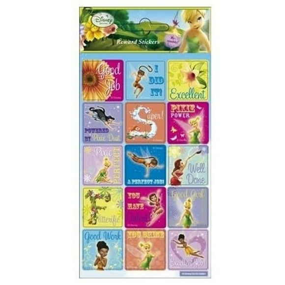 Disney Fairies Autocollants de Récompense Pailletés