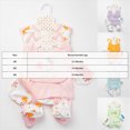 thumbnail image 4 of Gibobby 8Pcs Infant Newborn 6-9 Months Unisex Fall Winter Clothes Sets Jumpsuit+Romper+Tops+Hat+Pants+Bib+Sock Shoses Outfits Set Casual Daily Wear Newborn Gift Layette Outfit Set,Light Purple, 4 of 6