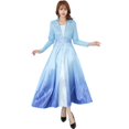 thumbnail image 1 of Nuevo Frozen Cosplay Snow Queen adulto Elsa vestido disfraz Halloween Cosplay Elsa Anna disfraz princesa Ice Queen conjunto completovestidoS Deng Xun unisex, 1 of 2