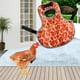 thumbnail image 1 of Chaleco protector de espalda para mascotas con sillín de pollo, impermeable, con correa ajustable, delantal, arnés para pollo, , ganso y gallina Naranja, 1 of 8