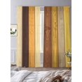 thumbnail image 3 of Farmhouse Yellow Brown Sheer Curtains 84 Inch Length 2 Panels Set, Retro Vintage Wood Voile Window Treatment Rod Pocket Curtains Sheers Drapes for Bedroom/Living Room/Kitchen 52"x84"x2, 3 of 7