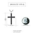 thumbnail image 3 of Coachuhhar Cross Necklace 925 Sterling Silver Cross Pendant Necklace Cross Jewelry Gifts for Women, 3 of 6