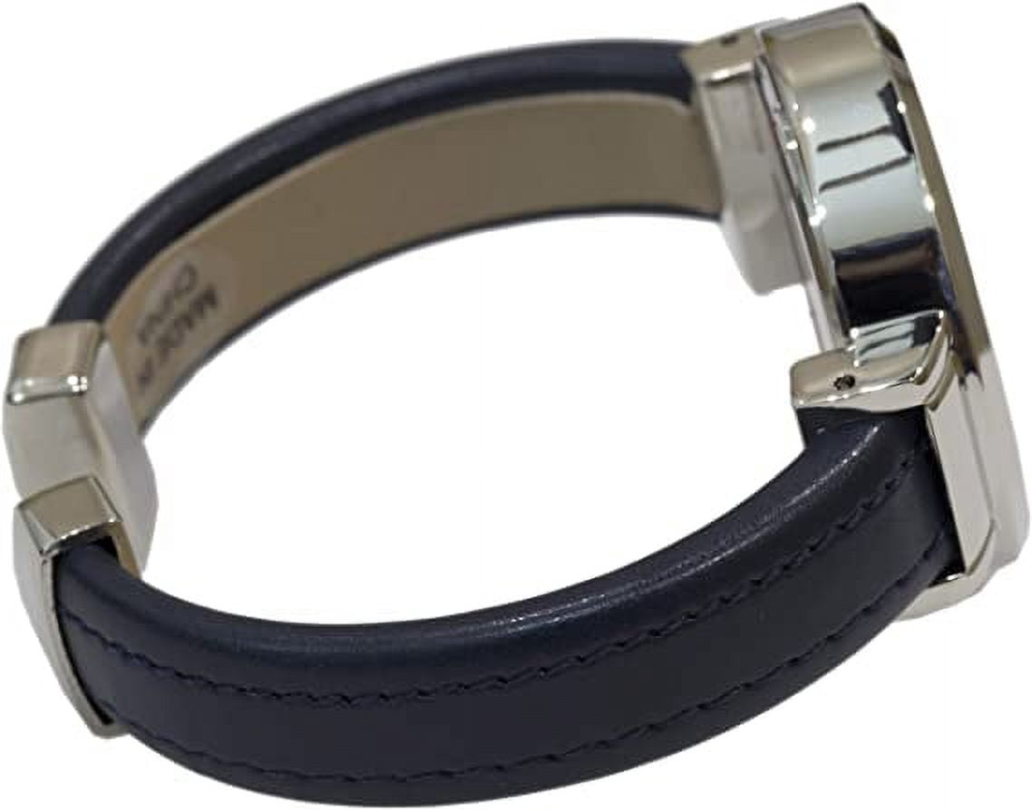 Blekon Collections Japanese Quartz Womens Fashion Leather Bangle Cuff Watch