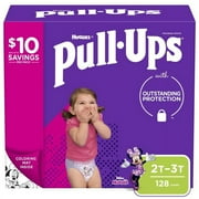 Huggies Pull-Ups Girls' Learning Designs Training Pants, 2T-3T, 128 Ct