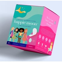 Happie Moon | Starter Period Pads For Teens & Tweens - 100% Organic Cotton Cover Pads | 20 Count