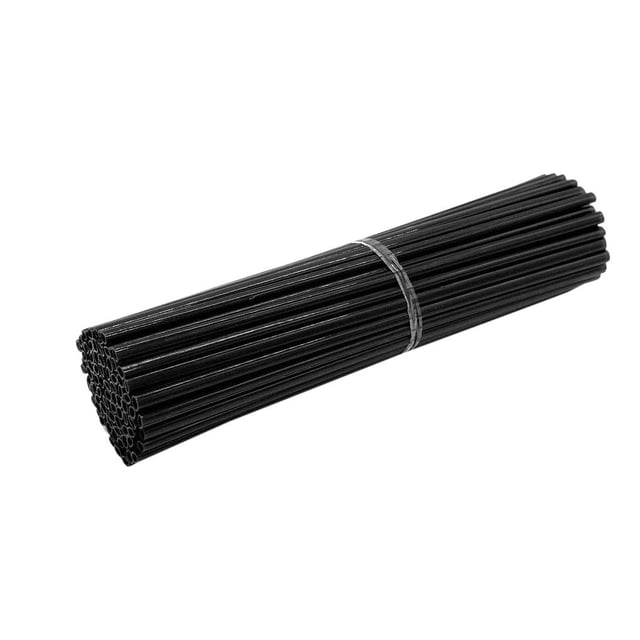 Fundas para radios de rueda de bicicleta Soidarity 72 Uds 24 cm plástico decoración Ciclismo negro