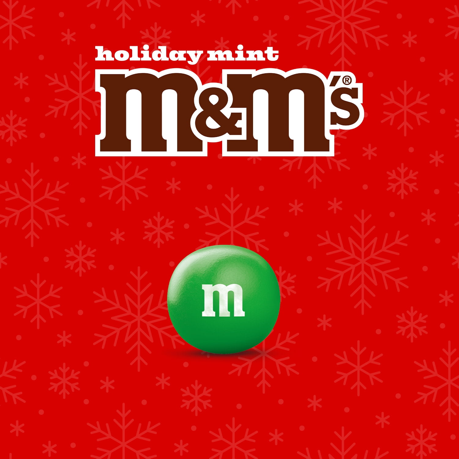 M&M's Mint Milk Chocolate Christmas Candy, Share Size - 2.83 oz Bag