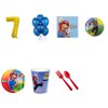 Super Mario Brothers Party Supplies Party Pack For 32 With Gold #7 Balloon