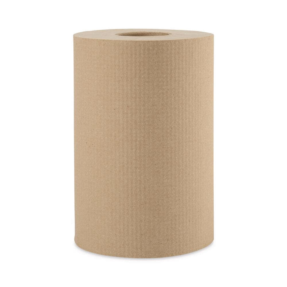 Hardwound Paper Towels 8" x 350ft 1-Ply Natural (12 Rolls per Carton)