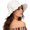 Off-white, variant on Women Folding Outdoor Sun Hats for Beach Garden Travelling UV Protection
