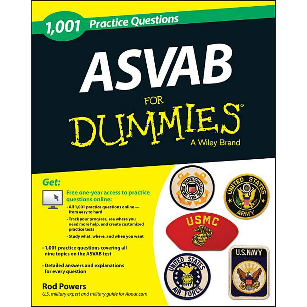 For Dummies 1,001 ASVAB Practice Questions for Dummies (+ Free Online