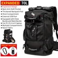 thumbnail image 5 of 1 Pce Sac à Dos de Voyage Sac à Dos Cabine Sac de Sport Convertible Durable Convient à un Ordinateur Portable de 15,6 Pouces pour Hommes Randonnée Chaussures d'Avion Sac Extensible Trois Sens Utilisations Multiples, 5 of 5