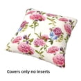thumbnail image 3 of Throw Pillow Covers Set of 4 Carnations Flowers Bouquet Soft Decorative Pillowcase for Couch Living Room Bed Sofa, Square Pillow Covers Pillow Protector with Zipper, Home Decor 18"x18", 3 of 7