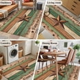 thumbnail image 5 of Western Texas Star Vintage Area Rugs 3'x5', Small Throw Rugs for Living Room Bedroom, Retro Farmhouse Brown Green Wooden Indoor Outdoor Rug Non-Slip Low Pile Carpet Runner Reversible Floor Mats, 5 of 8