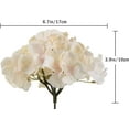 thumbnail image 5 of 10pcs Hydrangea Artificial Flowers Ivory White Fake Hydrangea Silk Flowers Heads with Stems Faux Flowers Centerpiece Table Decorations for DIY Wedding Baby Shower Party Shop Home (Ivory), 5 of 5