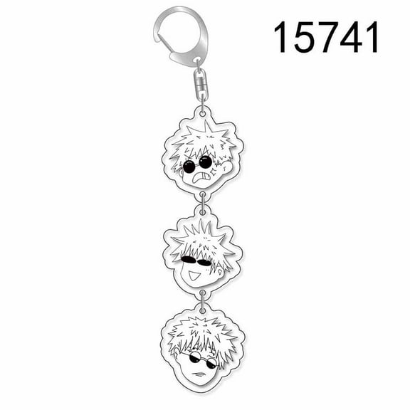 Jujutsu Kaisen String Keychain Five Wuxia Youjie Dog Roll Acanthate Black Hui Acrylic Pendant Anime Peripherals