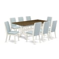 thumbnail image 6 of East West Furniture X-Style 9-piece Wood Kitchen Set in Jacobean Brown, 6 of 10