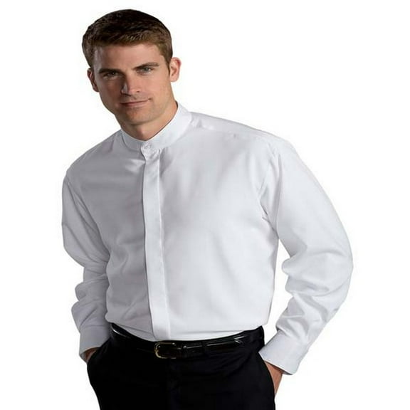 Edwards Garment Men's Big And Tall Banded Collar Shirt, Style 1392