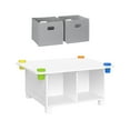 thumbnail image 3 of RiverRidge Kids Art Activity Table Desk with 4 Cubbies, 4 Storage Cups, and 2 Gray Bins, 3 of 8