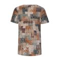 thumbnail image 4 of Pompotops Mode Femme Été Col Rond Manches Courtes Imprimé T-shirt Décontracté Blouse, 4 of 7