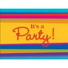 Partypro 895784 Birthday Stripes Invitation Pscd