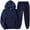 Navy, variant on Hueook Women 2 Piece Tracksuit Set Casual Sports Pullover Hoodi Sweatsuit Sweatpants Jogger Winter Long Sleeve Activewear Outfits
