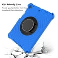 thumbnail image 5 of iPad 8th Gen Case 10.2", iPad 10.2 7th Gen Case, iPad Air 3rd Gen/iPad Pro 10.5" Case, Dteck Shockproof Heavy Duty Drop Protection Case Stand Rotating Hand Secure Grip Shoulder Strap,Blue, 5 of 6