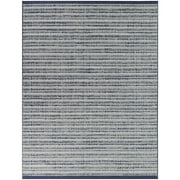 Balta Connell Transitional Stripe Indoor/Outdoor Area Rug Blue 5'3" x 7' 5' x 8' Navy, Grey
