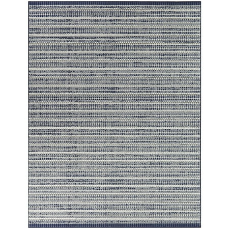 Balta Connell Transitional Stripe Indoor/Outdoor Area Rug Blue 5'3" x 7' 5' x 8' Navy, Grey