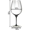 thumbnail image 6 of Riedel 4884/0 D Fatto A Mano Performance Cabernet Wine Glass, 29 oz, Black Stem, 6 of 7