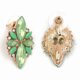 thumbnail image 5 of Five-leaf Petal Crystal Earrings Pink Diamond Earrings Simple Jewelry, 5 of 5