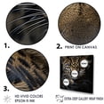 thumbnail image 3 of Designart "Nocturne Stealth Of The Leopard I" Animals Leopard Wall Art Living Room, 3 of 7