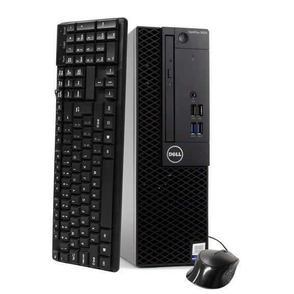 Pre-Owned Dell Optiplex 3050 Desktop Computers, Intel Core i5, 8GB, 1TB HD, DVD, Black