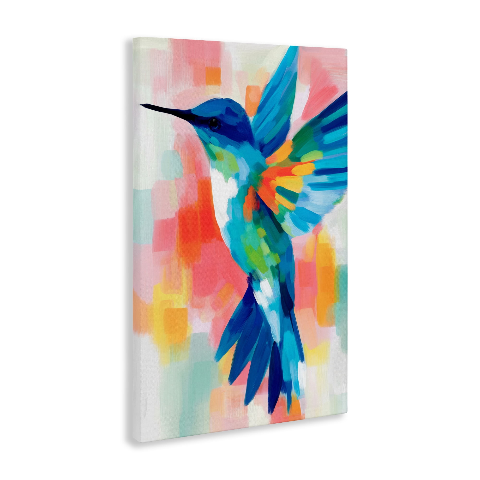 Stupell Industries Blue Hummingbird in Flight Canvas Wall Art, design by Chromatic Storm Studio