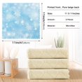 thumbnail image 3 of 6 Pieces of Kitchen Towels 11x11Inch Kitchen Dish Cloths Kitchen Dish Towels Reuseable Cleaning Cloths Blue Snowflake, 3 of 9