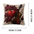 thumbnail image 3 of Kchsji Black Rose Pillowcase Decorative Cushion Cover Elegant Floral Accent Throw Pillowcase Zipper Closure Washable Home Decor for Living Room Bedroom Sofa Car Seat Gift Holiday Decor, 3 of 5