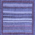 thumbnail image 1 of Ahgly Company Indoor Square Abstract Blue Modern Area Rugs, 5' Square, 1 of 4