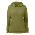 thumbnail image 6 of BFHHYA Kids Girls Ribbed Knit Hooded Sweatshirt Drop Shoulder Long Sleeve Pullover Casual Basic Top for Daily Commutes (4-14Y), 6 of 7