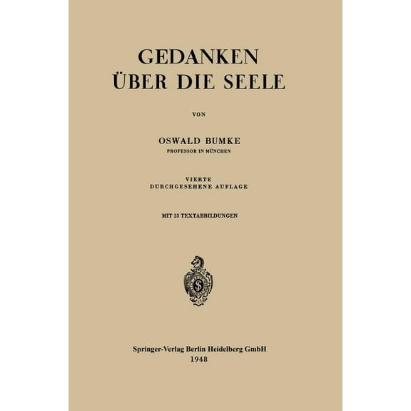 Gedanken Über Die Seele, (Paperback)
