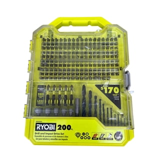 RYOBI 20-Piece Black Oxide Drill And Impact Driver Bit Set – Torsion Zone Design With Magnetic Bit Holder