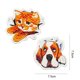 thumbnail image 4 of Cuadros Decorativos 2 uds imán de nevera DIY diamante dibujo gato perro taladro redondo completo (BXT-7) Ehuebsd embutido en tela, 4 of 4