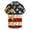 Khaki-3, variant on ibuvkizy Men's 4Th of July USA Shirts Shirt Short Sleeve American Flag T-Shirt Independence Day Print Shirt Printed Lapel Collar T-shirt Tops Lapel Tops/shirt Summer Patriotic Graphic Tees