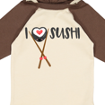 thumbnail image 4 of Inktastic Kawaii I love Sushi Boys or Girls Long Sleeve Baby Bodysuit, 4 of 5