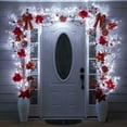 thumbnail image 4 of Wintergreen Lighting 118" Prelit Artificial Climbing Vine, White with Cool White LED Lights for Home Party Wedding Décor, 4 of 6